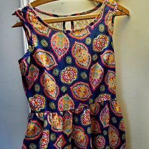Colourful Psychedelic Print Dress